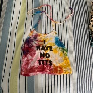 Omighty I have no tits halter top